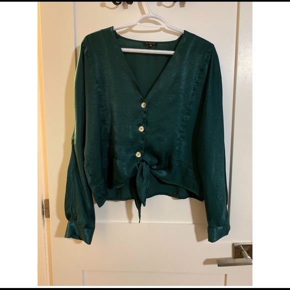 Dynamite Button Up with Tie - Picture 1 of 10